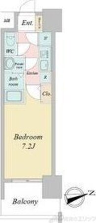 スペーシア江坂広芝町の物件間取画像